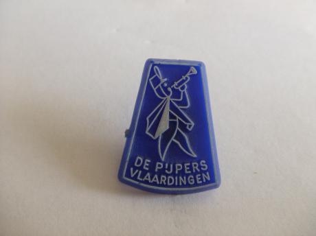 De Pijpers Vlaardingen muziekkorps blauw- zilver kleurig